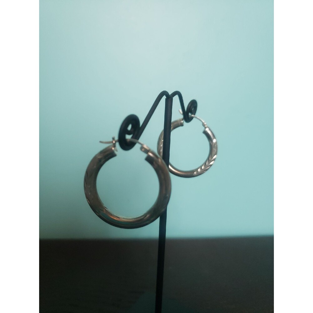 sterling silver hoop Earrings